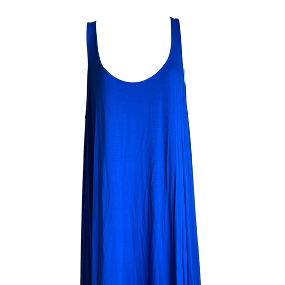 Lane Bryant Blue Hi Low Lace Maxi Dress Size 14/16 - Picture 2 of 6